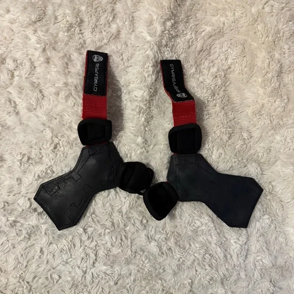 Gymreapers Black and Red Lifting Straps Small - Picture 2 of 6